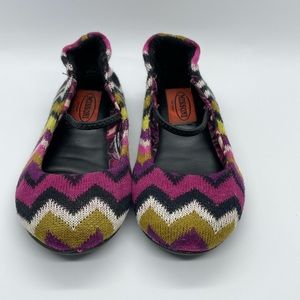 Missoni For Target Girls Zig Zag Ballet Flat Size7